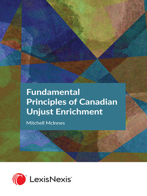 cover image of Fundamental Principles of Canadian Unjust Enrichment